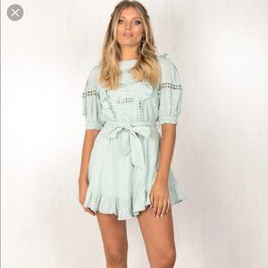 Sundae Muse Sage Babydoll Dress